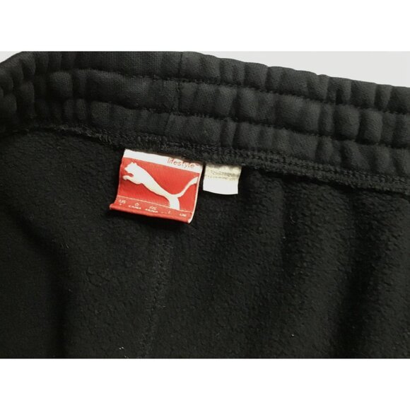 PUMA- MENS BLACK ELASTIC WAIST STRAIGHT LEG JOGGER'S SWEATPANTS SIZE LARGE - Picture 3 of 6